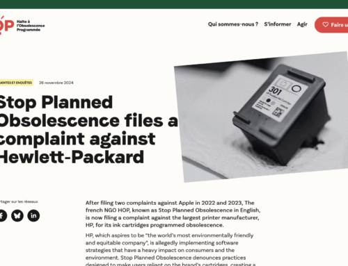 Stop Planned Obsolescence files a complaint against Hewlett-Packard – HOP